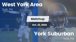 Matchup: West York Area High vs. York Suburban  2020