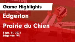 Edgerton  vs Prairie du Chien  Game Highlights - Sept. 11, 2021