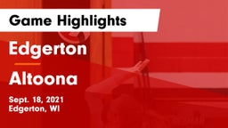 Edgerton  vs Altoona  Game Highlights - Sept. 18, 2021