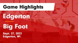 Edgerton  vs Big Foot  Game Highlights - Sept. 27, 2022