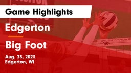 Edgerton  vs Big Foot  Game Highlights - Aug. 25, 2023