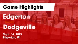 Edgerton  vs Dodgeville  Game Highlights - Sept. 16, 2023