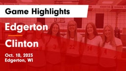 Edgerton  vs Clinton  Game Highlights - Oct. 10, 2023