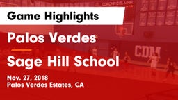 Palos Verdes  vs Sage Hill School Game Highlights - Nov. 27, 2018