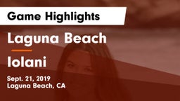 Laguna Beach  vs Iolani  Game Highlights - Sept. 21, 2019