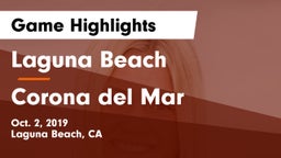 Laguna Beach  vs Corona del Mar  Game Highlights - Oct. 2, 2019