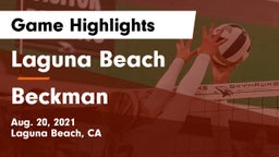 Laguna Beach  vs Beckman  Game Highlights - Aug. 20, 2021