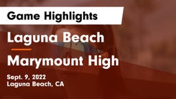 Laguna Beach  vs Marymount High Game Highlights - Sept. 9, 2022