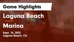 Laguna Beach  vs Marina  Game Highlights - Sept. 14, 2022