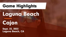 Laguna Beach  vs Cajon Game Highlights - Sept. 23, 2022