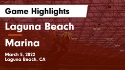 Laguna Beach  vs Marina Game Highlights - March 5, 2022
