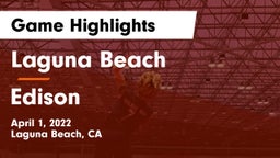 Laguna Beach  vs Edison  Game Highlights - April 1, 2022