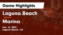 Laguna Beach  vs Marina  Game Highlights - Jan. 16, 2024