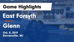 East Forsyth  vs Glenn  Game Highlights - Oct. 8, 2019