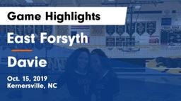 East Forsyth  vs Davie  Game Highlights - Oct. 15, 2019