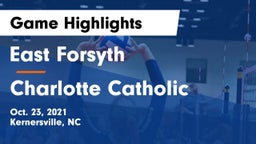 East Forsyth  vs Charlotte Catholic  Game Highlights - Oct. 23, 2021