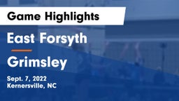 East Forsyth  vs Grimsley  Game Highlights - Sept. 7, 2022