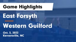 East Forsyth  vs Western Guilford  Game Highlights - Oct. 3, 2022