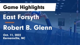 East Forsyth  vs Robert B. Glenn  Game Highlights - Oct. 11, 2022