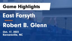 East Forsyth  vs Robert B. Glenn  Game Highlights - Oct. 17, 2022