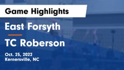 East Forsyth  vs TC Roberson Game Highlights - Oct. 25, 2022