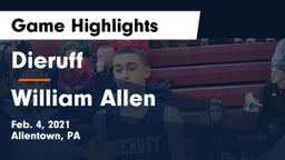 Dieruff  vs William Allen  Game Highlights - Feb. 4, 2021