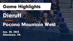 Dieruff  vs Pocono Mountain West  Game Highlights - Jan. 20, 2023