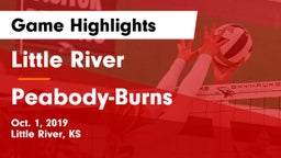 Little River  vs Peabody-Burns  Game Highlights - Oct. 1, 2019