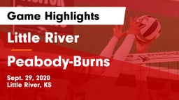 Little River  vs Peabody-Burns  Game Highlights - Sept. 29, 2020