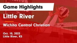 Little River  vs Wichita Central Christian  Game Highlights - Oct. 10, 2023