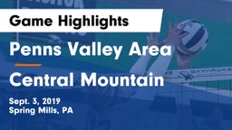 Penns Valley Area  vs Central Mountain Game Highlights - Sept. 3, 2019