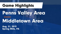 Penns Valley Area  vs Middletown Area  Game Highlights - Aug. 31, 2019
