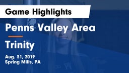 Penns Valley Area  vs Trinity  Game Highlights - Aug. 31, 2019