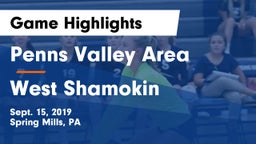 Penns Valley Area  vs West Shamokin  Game Highlights - Sept. 15, 2019