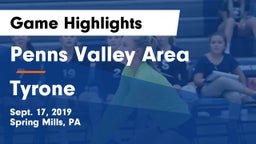 Penns Valley Area  vs Tyrone  Game Highlights - Sept. 17, 2019