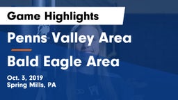 Penns Valley Area  vs Bald Eagle Area  Game Highlights - Oct. 3, 2019