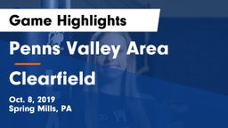 Penns Valley Area  vs Clearfield  Game Highlights - Oct. 8, 2019