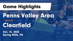 Penns Valley Area  vs Clearfield  Game Highlights - Oct. 15, 2020