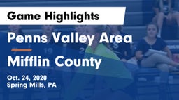 Penns Valley Area  vs Mifflin County  Game Highlights - Oct. 24, 2020