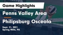 Penns Valley Area  vs Philipsburg Osceola Game Highlights - Sept. 21, 2021