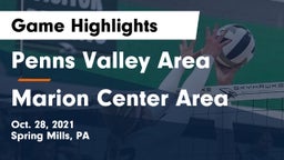 Penns Valley Area  vs Marion Center Area Game Highlights - Oct. 28, 2021