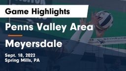 Penns Valley Area  vs Meyersdale Game Highlights - Sept. 18, 2022