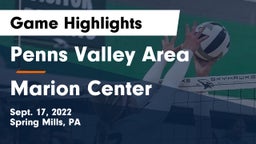 Penns Valley Area  vs Marion Center  Game Highlights - Sept. 17, 2022