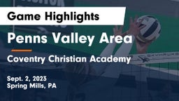 Penns Valley Area  vs Coventry Christian Academy Game Highlights - Sept. 2, 2023