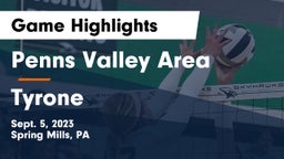 Penns Valley Area  vs Tyrone  Game Highlights - Sept. 5, 2023