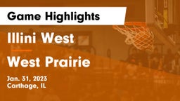 Illini West  vs West Prairie Game Highlights - Jan. 31, 2023