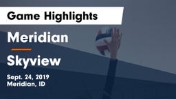 Meridian  vs Skyview  Game Highlights - Sept. 24, 2019