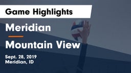 Meridian  vs Mountain View  Game Highlights - Sept. 28, 2019