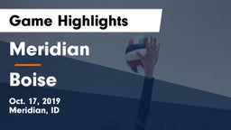 Meridian  vs Boise  Game Highlights - Oct. 17, 2019