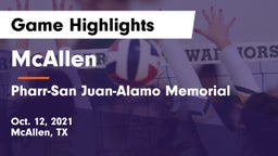 McAllen  vs Pharr-San Juan-Alamo Memorial  Game Highlights - Oct. 12, 2021
